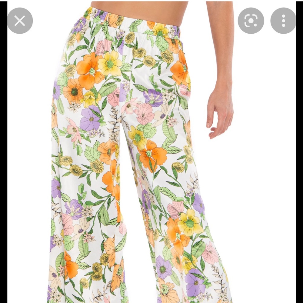 AFRM wide leg satin pants never worn from Nordstrom